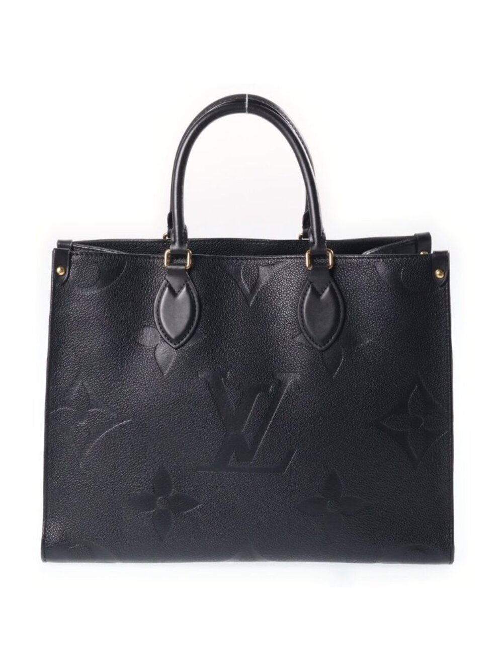 Louis Vuitton Monogram Empreinte On The Go MM Leather 2-Way Tote Shoulder Bag